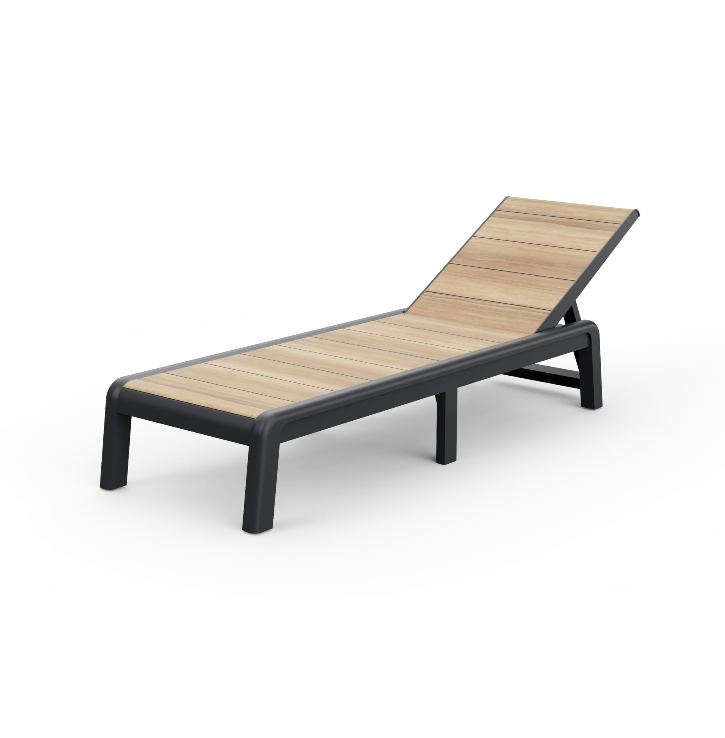 Keter Avon-Tumbona de Jardín Plegable, para Exterior terrazas, Patios, Jardines, 4 Posiciones, Color Marrón