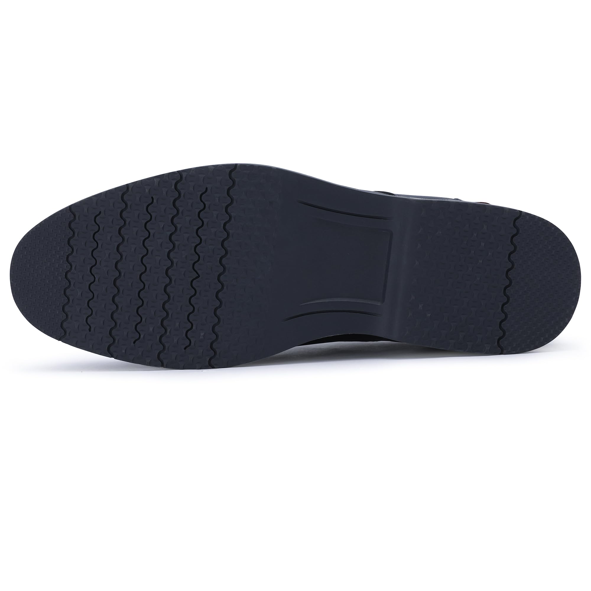 Zapatos de vestir para hombre, casuales, formales, Oxford, clásicos, con cordones, zapatos de vestir para el trabajo, Azul marino, 11 5