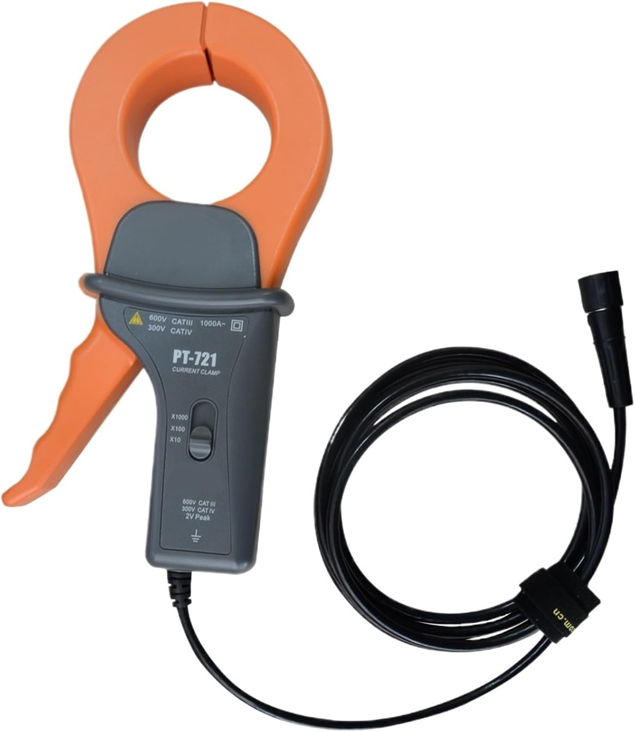 PT-721 AC Current Probe for Oscilloscope, Multimeter Current Clamp Probe, 100kHz, 1200A, Current Tester Clamp Meter