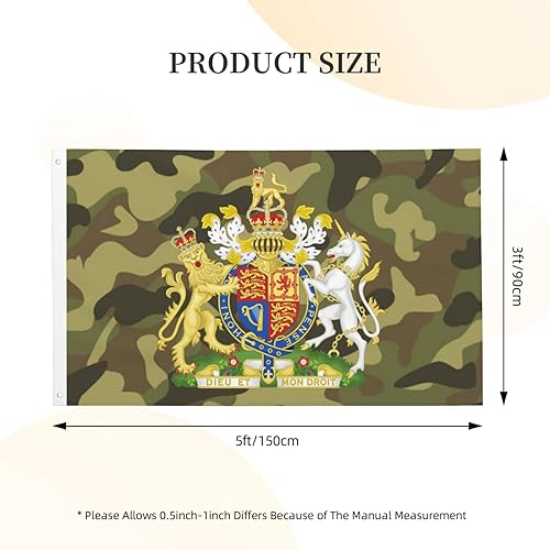 Miniatura 3 de Escudo real de armas del Reino Unido Reino Unido decoración de patio al aire libre para banderas, festivales, celebraciones, fiestas, desfiles,