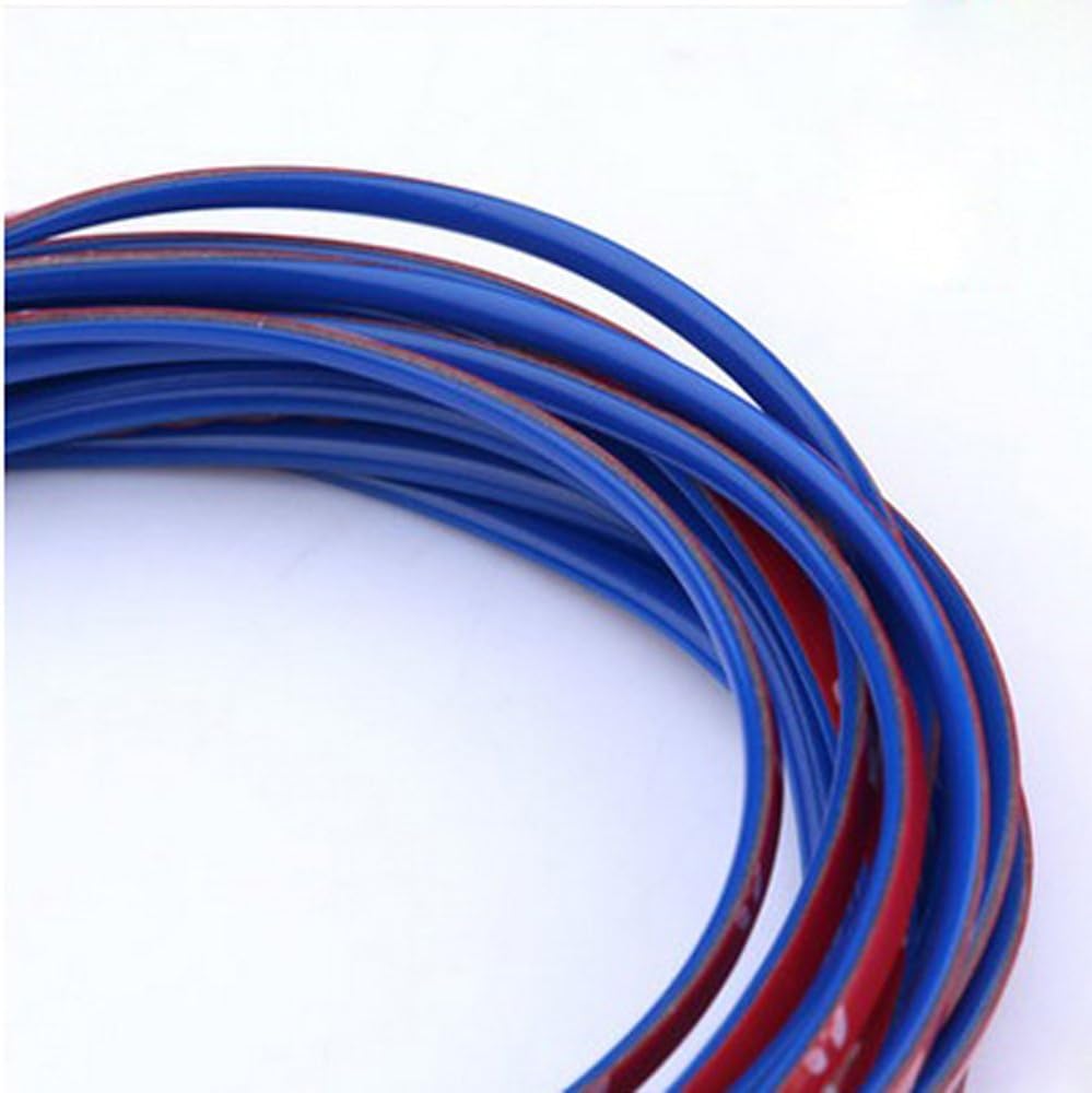 5M Car Auto Decoration Sticker Thread Indoor Pater Car Interior Exterior Body Modify Decal 10 Colors (Blue)