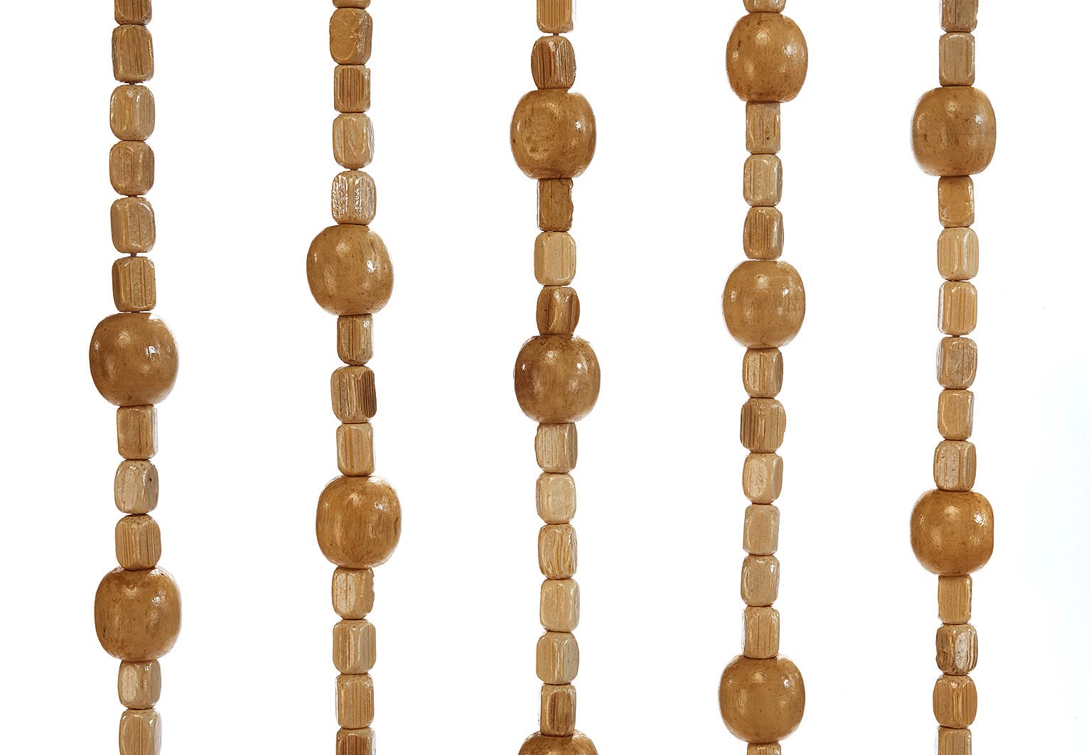 Kobolo Türvorhang Perlenvorhang Samara 31 Stränge 90x200 - Sichtschutz Balkon und Terrasse