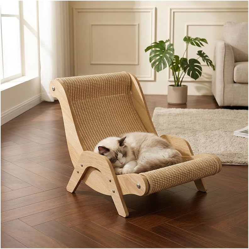 Cat Scratching Sofa Chair with Hemp pad - Hemp Rope cat Scratching Bed, Durable Claw-Sharpening Sofa, Suitable for Indoor Cats