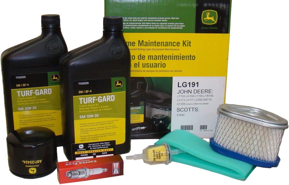John Deere Original Equipment Model LX255 Maintenance Kit + Highlift Blades