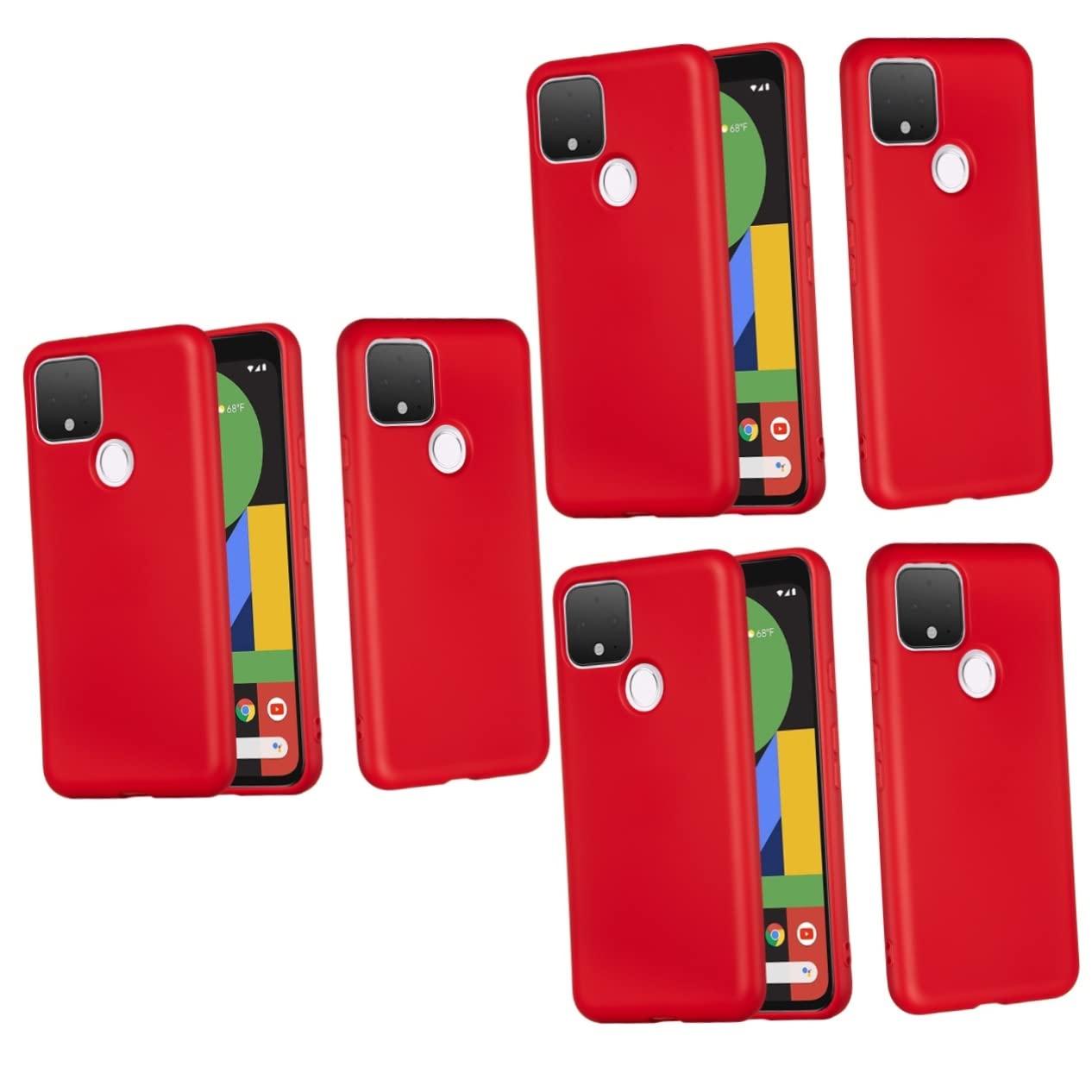 UPKOCH 3pezzi Cover Per Smartphone Silicone Liquido Con Laccetto Compatibile Con Pixel Protezione Anticaduta e Antigraffio Facile Accesso Porte e Pulsanti Design Elegante e Resistente