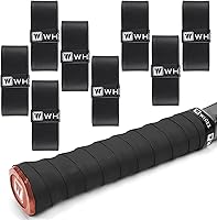 COIDEA Precut Anti-Slip Tennis Grip Tape - Super Absorbent Overgrip for Tennis Rackets, Pickleball Paddles, 6 Pack Dry Feel Grips