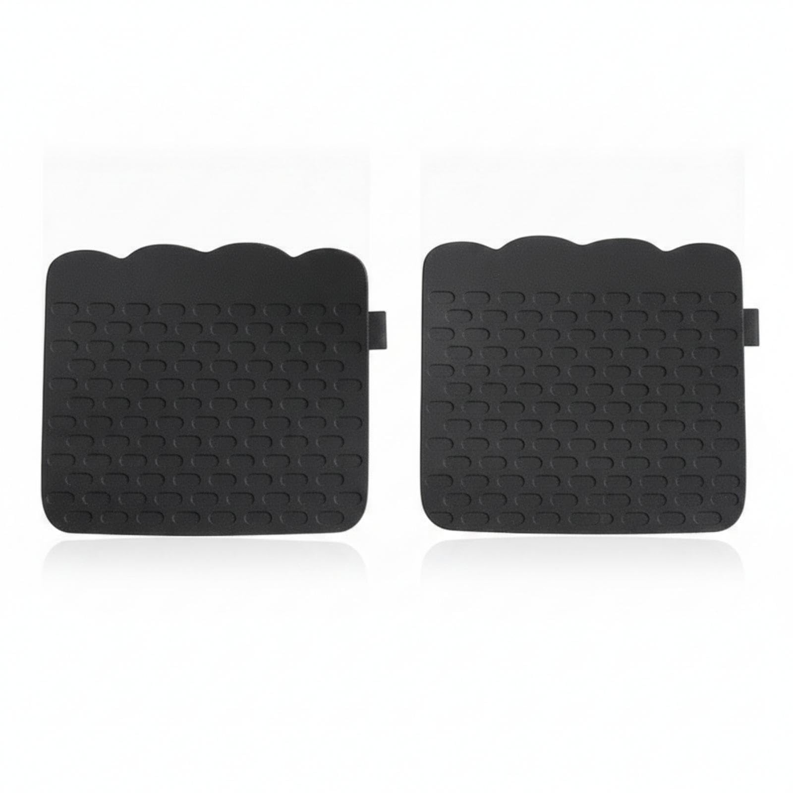 Silicone Hand Grip Pads Textured Pull-up Grip Pads Wear-Resistant Weight Lifting Grips for Bar Work, Weightlifting Black-image-5