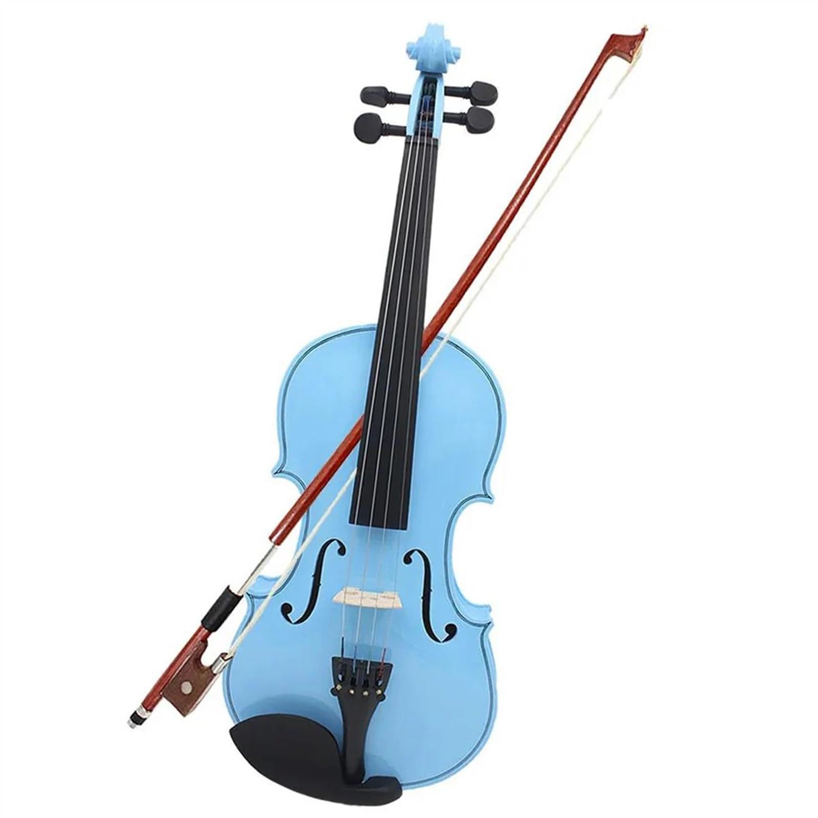 violino per principianti 4/4 Principianti Violino Pannello In Acero Blu Set Di Violini Con Custodia Corde Per Arco Accordatore Ponti Per Violino Muti (Color : 4/4 Violin)