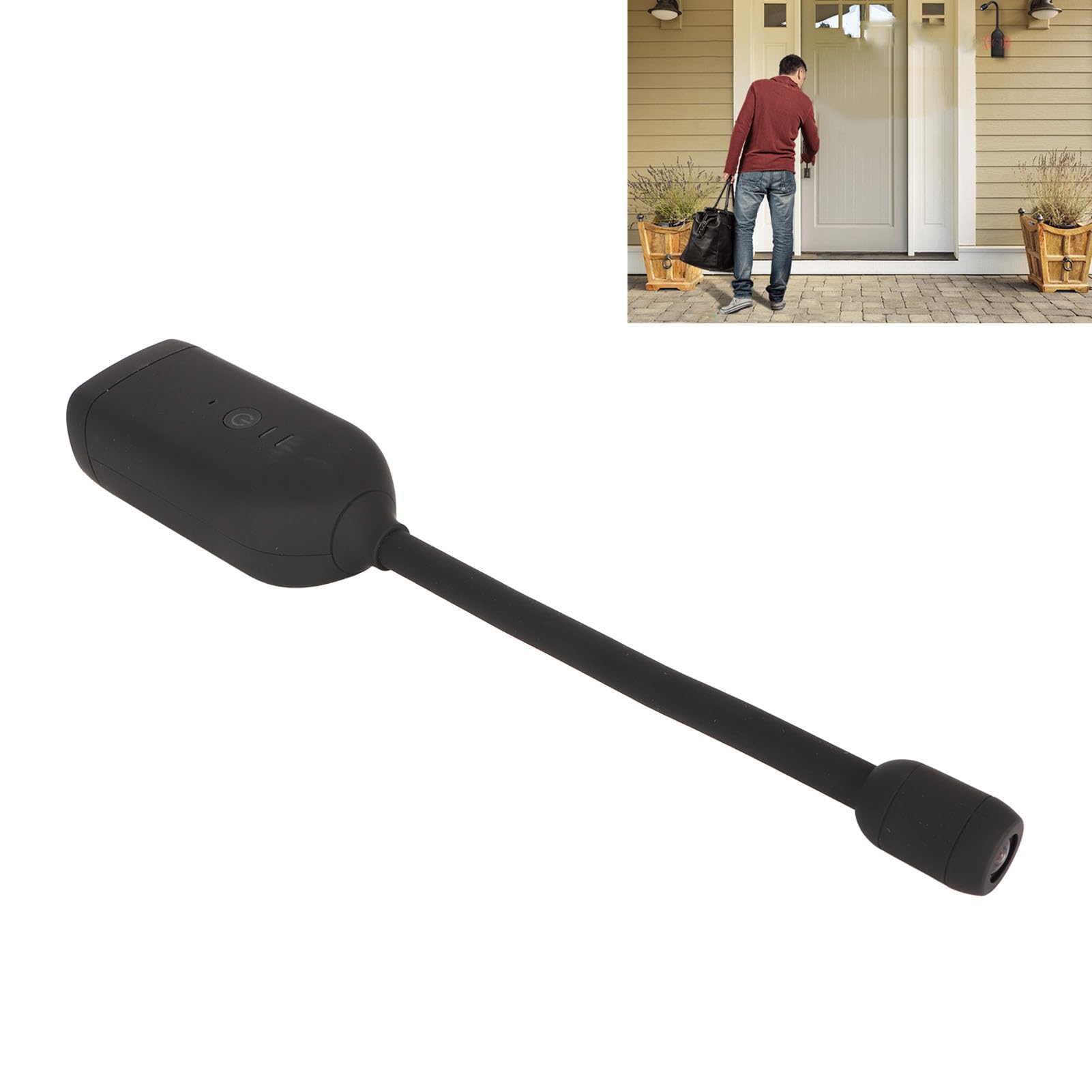 Mini Cámara Oculta, Cámara de Seguridad WiFi 1080P con Lente Panorámica de 360 ​​Grados, Intercomunicador Bidireccional, Cámara Interior Inalámbrica