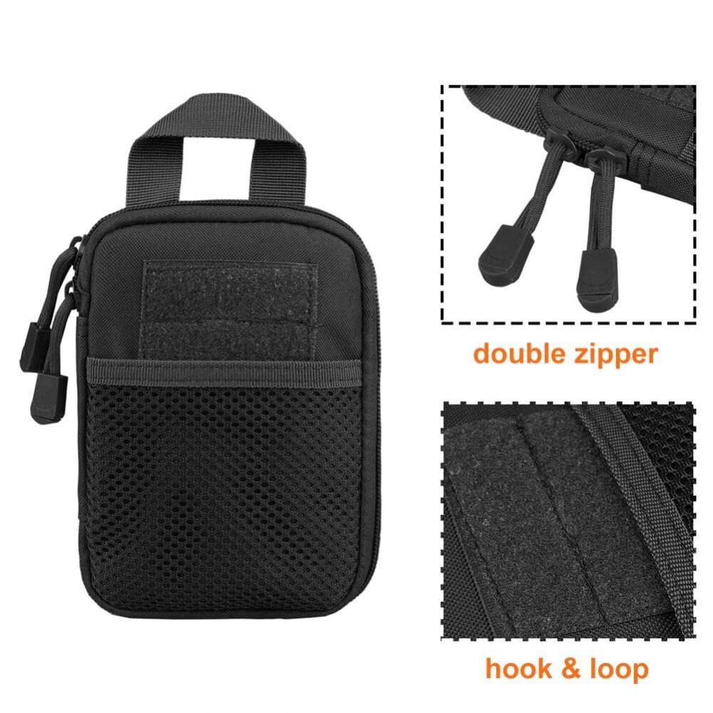 Mini Molle Edc kompaktowy organizer kieszonkowy torba wojskowa siatka narzędzia torba na akcesoria mała