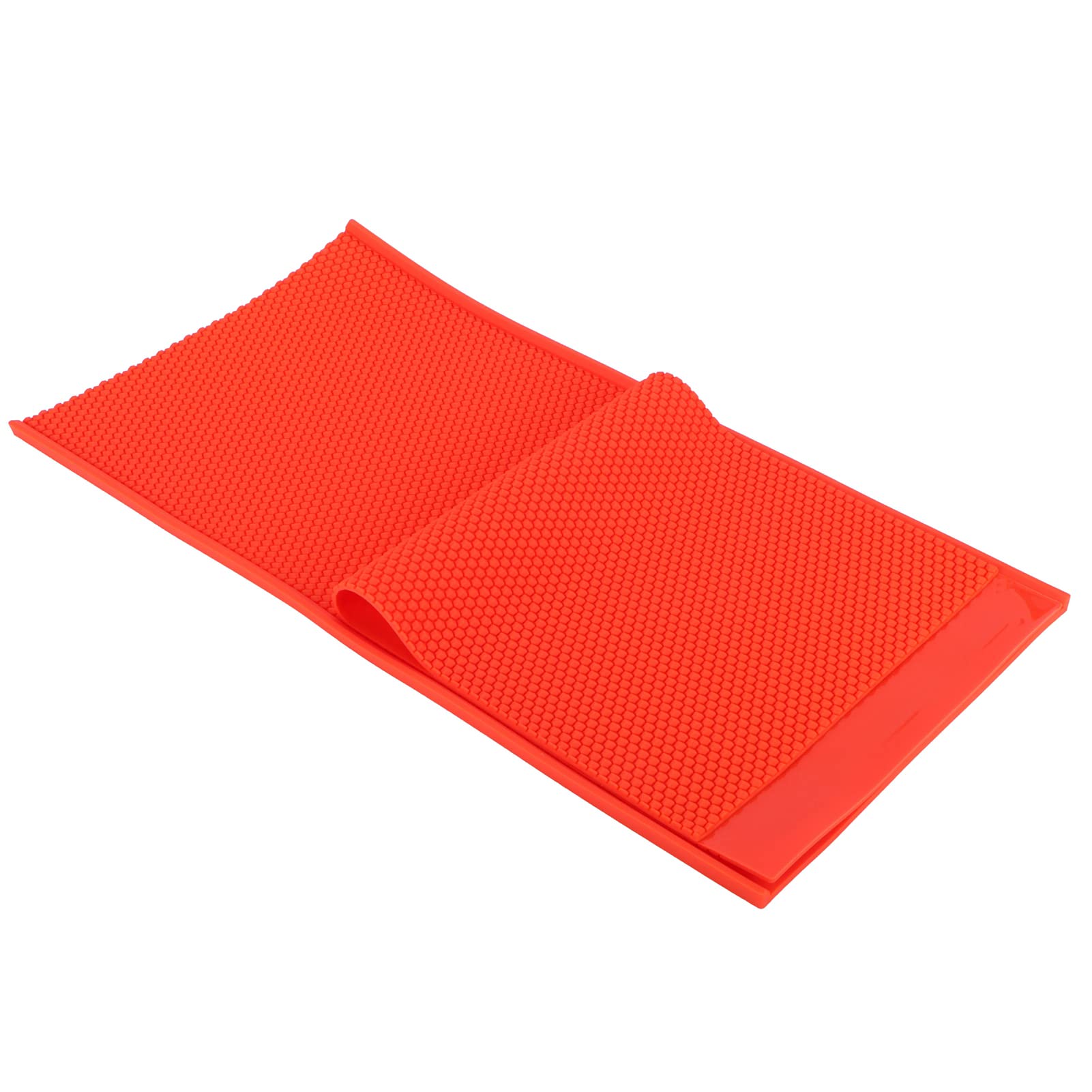 Hyuduo Stampo per Fogli di Cera D'api da 2 Pezzi, Forniture per Apicoltura Rossa Stampo per Tablet in Gomma Manuale Stampo per Embosser per Fare Fette di Cera D'api