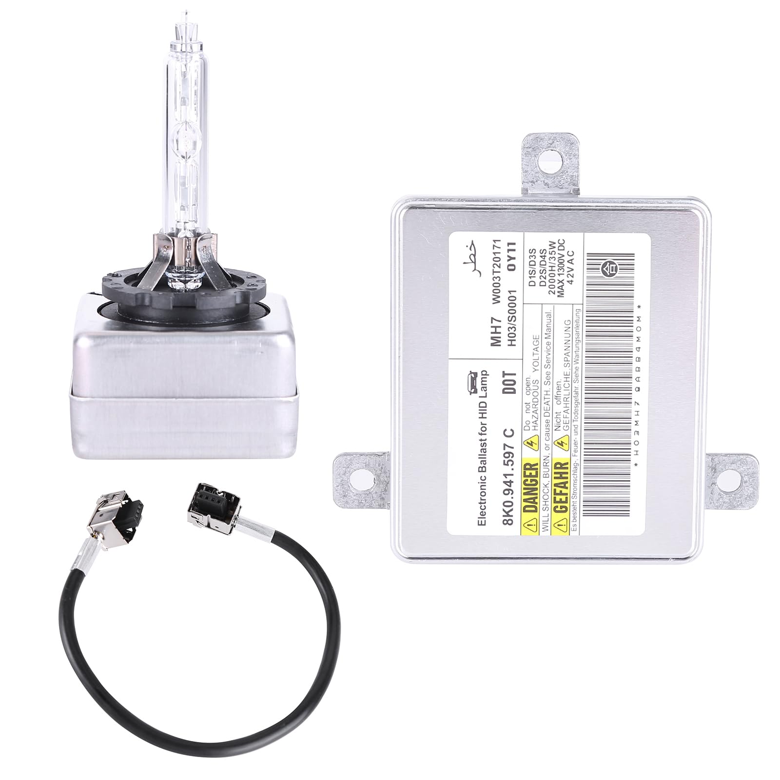 W003T21971 HID Xenon Headlight Ballast Control Unit with D3S Bulb Kit Compatible with 2011-2021 Chrysle*r 300 Replace 68170821AA 8K0941597 Computer Headlight Ballast D3S 35W Headlamp Bulb Ballast