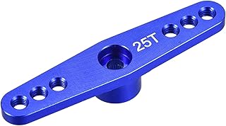 MECCANIXITY 25T Servo Arm Horn Double Offset M3 Dark Blue for Servo Repair Parts Accessories(3.1mm)