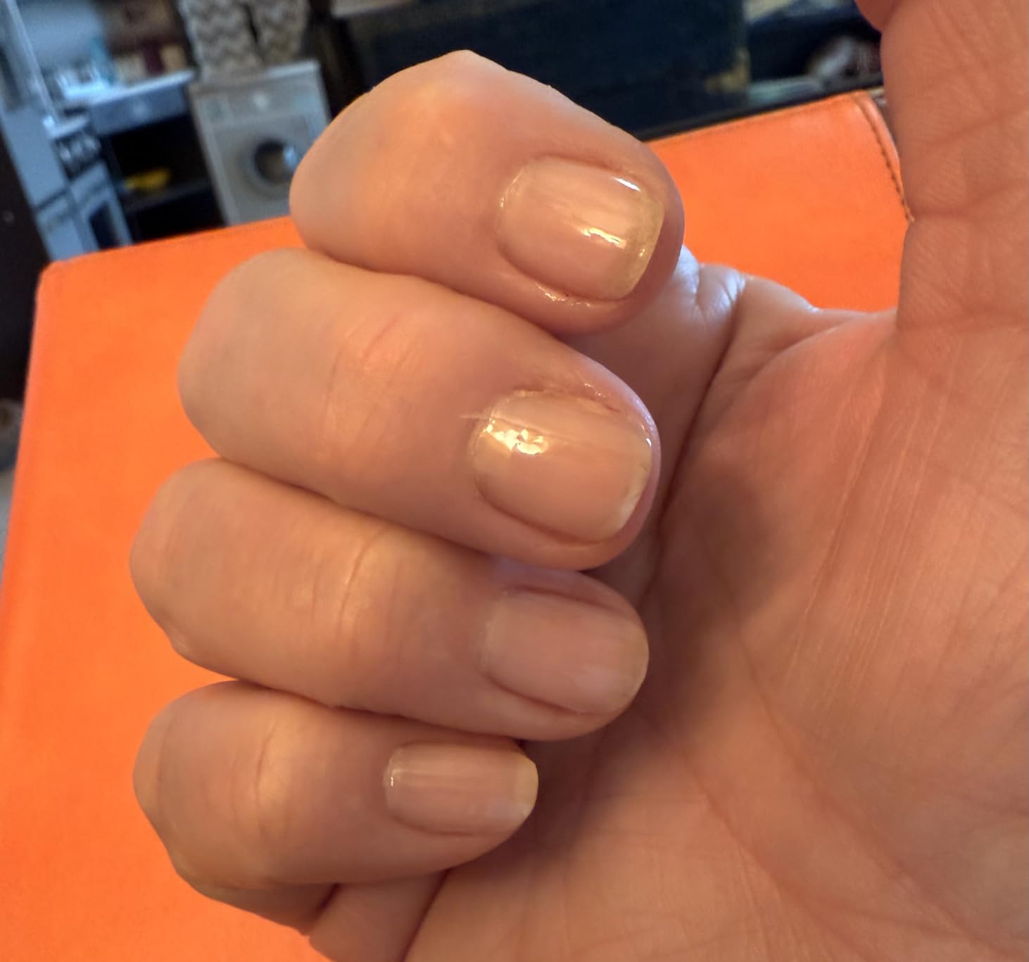 GELLEN 4‑in‑1 Clear Nail Polish Base Coat Sheer Tinted Milky Pink, Ridge Filler, Nail Strengthener & Concealer, Calcium Formula Strengthens Nails, Enhances Natural Look, No HEMA, Anti-yellowing