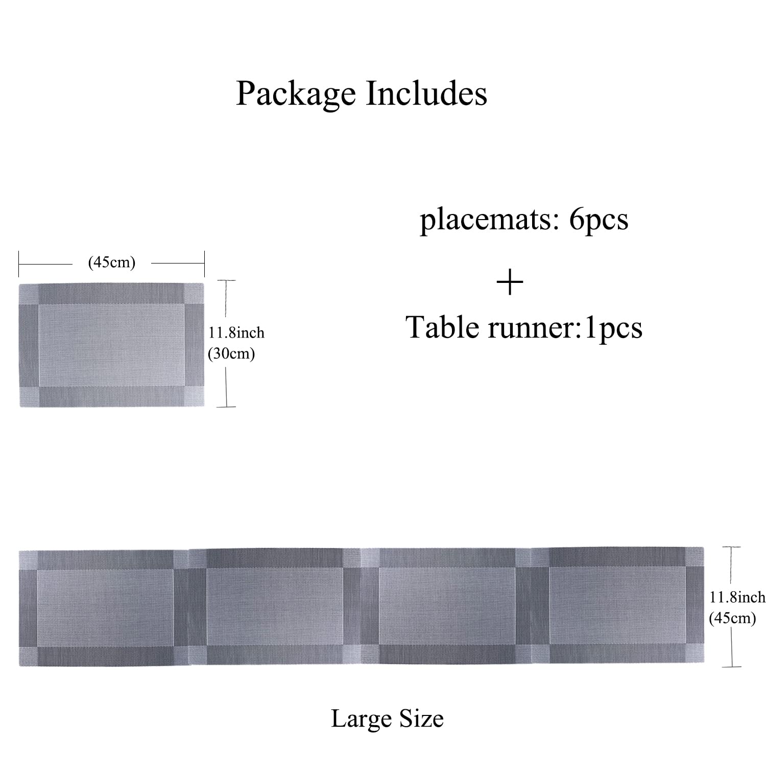 Xmkuwa Placemats, Washable PVC Table Mats - Image 2