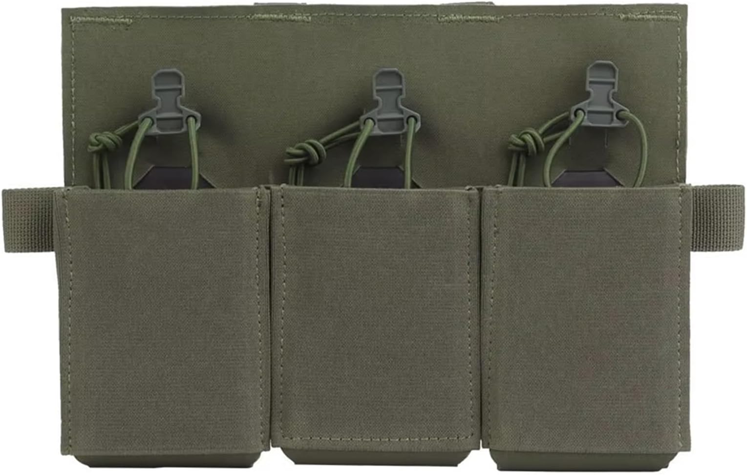 WLXW 556 762 Triple Magazine Pouch With Hook＆Loop Front Panel Compatible With JPC 2.0 AVS Plate Carrier Hunting Vest(RG)