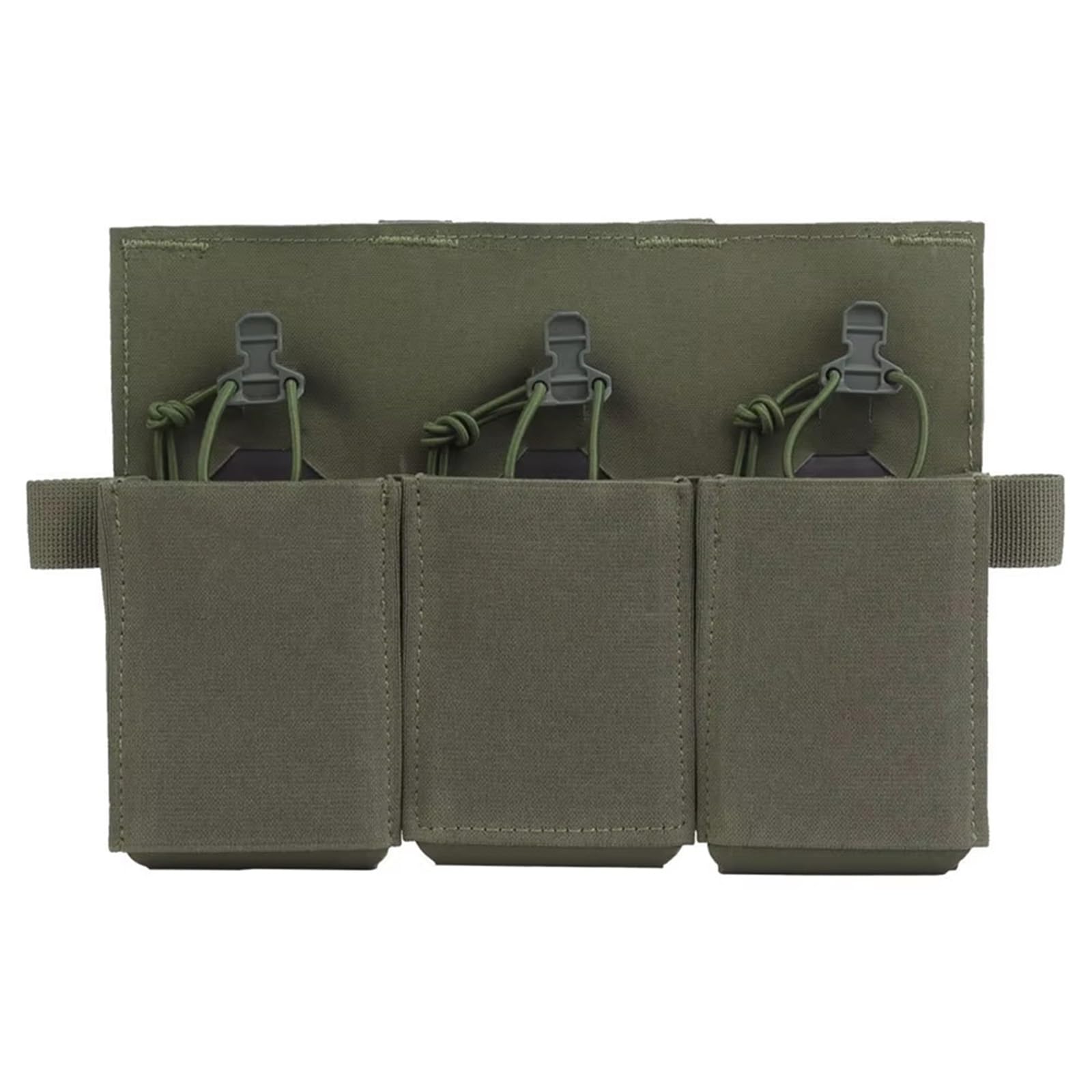 WLXW 556 762 Triple Magazine Pouch With Hook＆Loop Front Panel Compatible With JPC 2.0 AVS Plate Carrier Hunting Vest(RG)