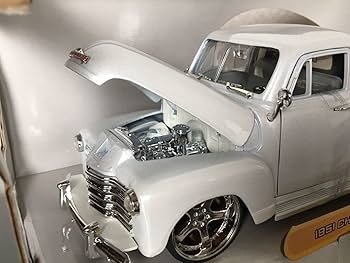 jadatoys シェビー1951トラック　ローライダー 1951 Chevrolet Pickup Lowrider Silver and Grey Street Low 1
