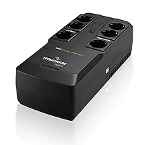 Tecnoware Power Systems UPS 800VA per PC, Modem, NO Gaming, Console, Gruppo di Continuità ERA PLUS STRIP, 6 Schuko, Software, Protezione Blackout e Sbalzi PC, Modem, Videosorveglianza, Cassa, NAS, POS