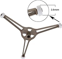 Vista 4 de 2 soportes para tocadiscos de microondas para horno de microondas de 9.6 pulgadas, placa giratoria plana de vidrio, soporte de bandeja de placa