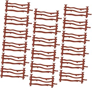 Hoement 200pcs Fence Model Fence Miniature Fence for Crafts Miniature Garden Fence Toy Fence Zen Garden Fence Mini Fence Accessories Childrens Toys Fence Model Toy Plastic Bonsai The Fence