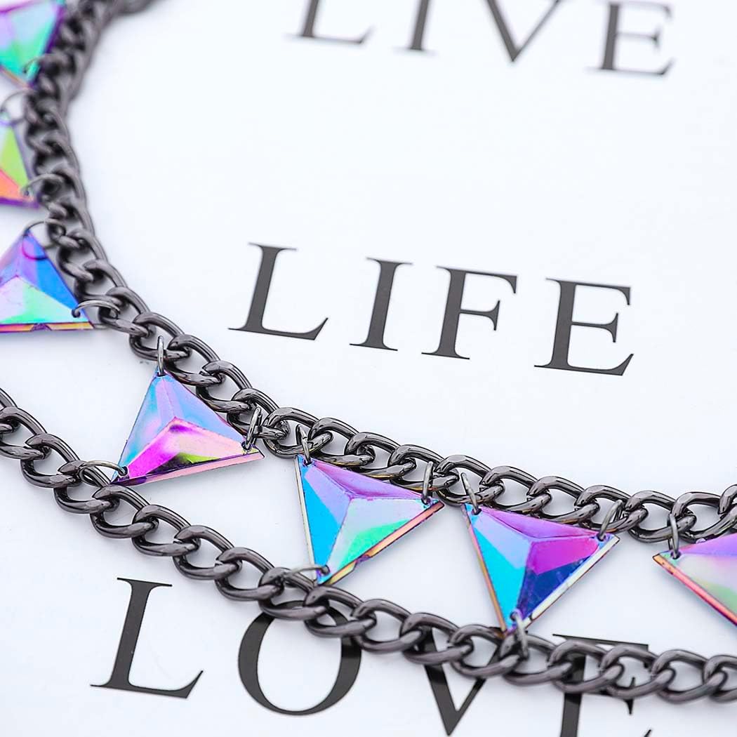 CanB Boho Body Chain Sexy Rhinestone Bikini Bra Body Chain Bra Beach Body Accessories Jewelry for Women