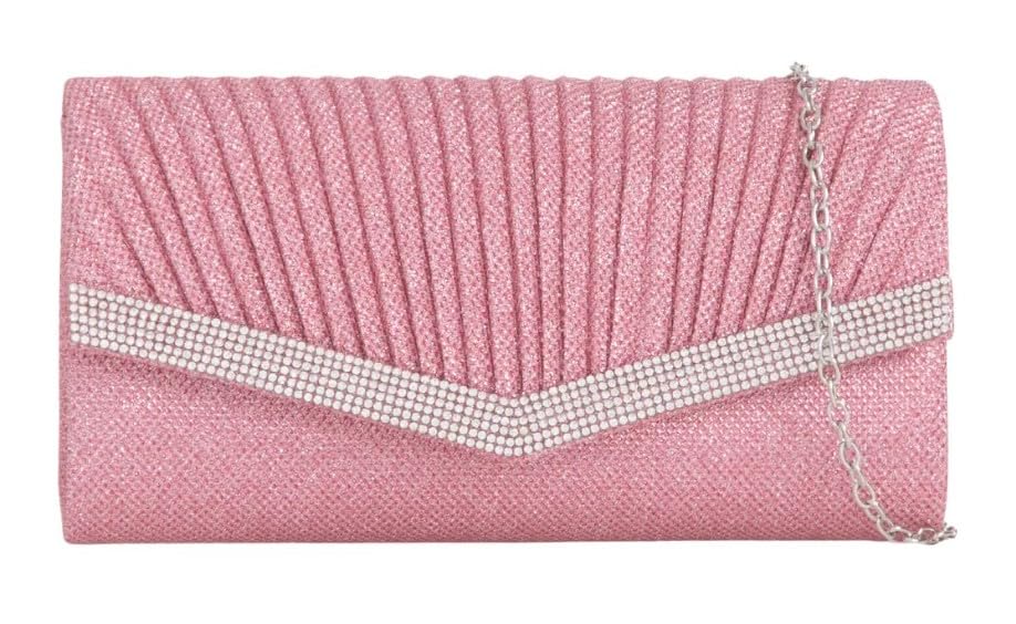 Pochette à paillettes femme strass pour sac à main de soirée et mariage chic