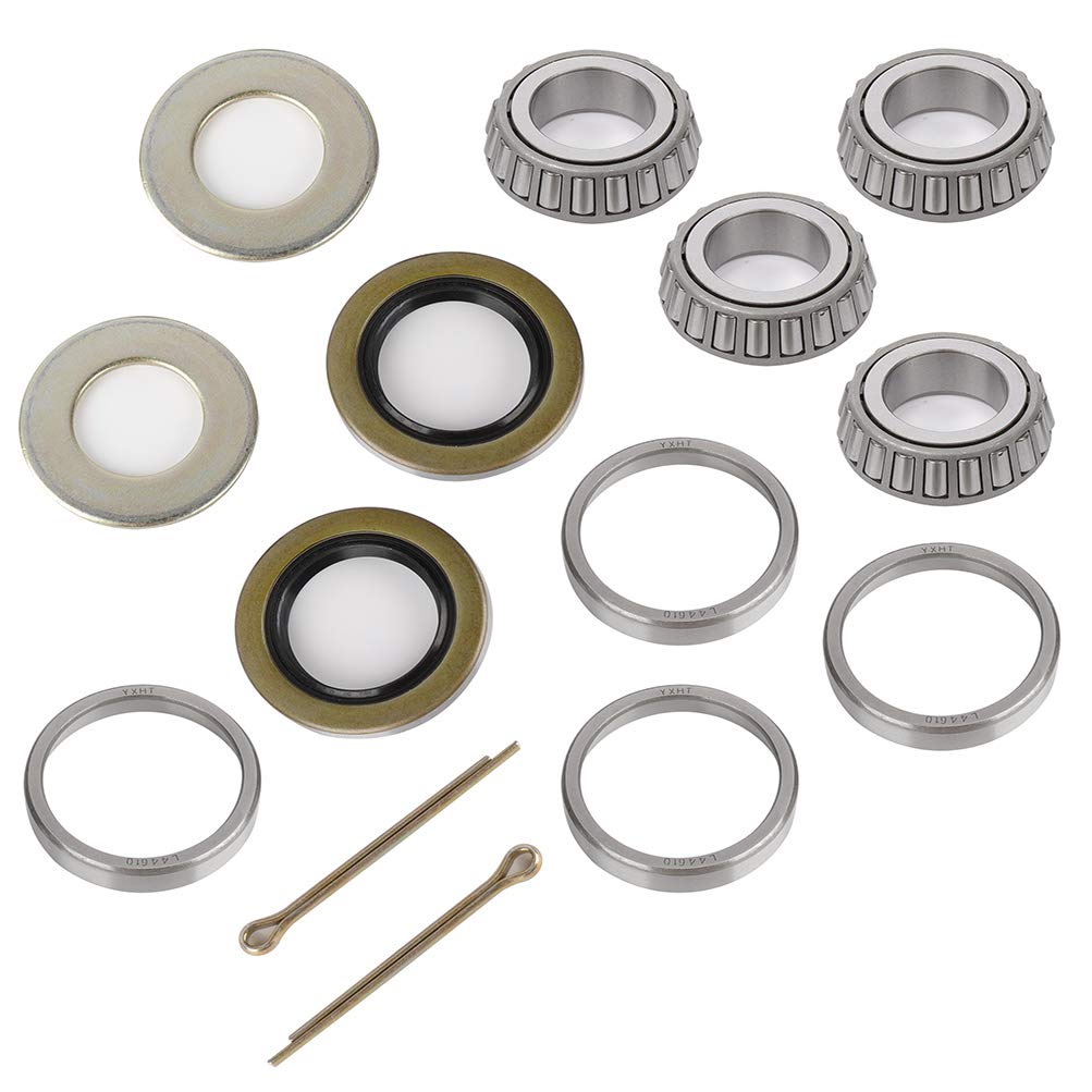 ANPART Trailer Axle Hub Wheel Bearing Kits fits for 2000 lbs axle 1 - L44643 / L44610 - Trailer Axle Bearing Kit