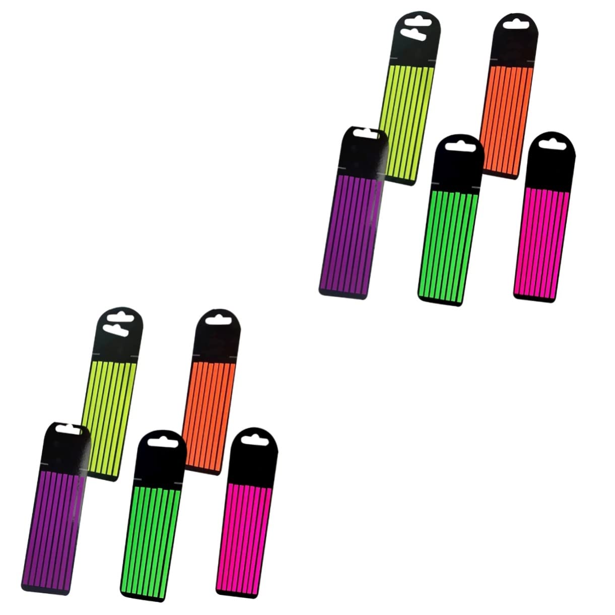 DOITOOL 2 Set Segnalibri Trasparenti Colorati Per Schede Adesive Professionali Per Evidenziare Per Composto Vivaci 5 Fogli*2