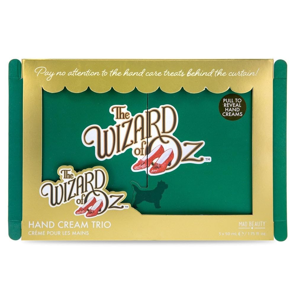 Mad Beauty - Trio of hand creams with Poppy, Cherry Blossom and Lavender The Wizard of Oz, 150 ml (Pack of 1)