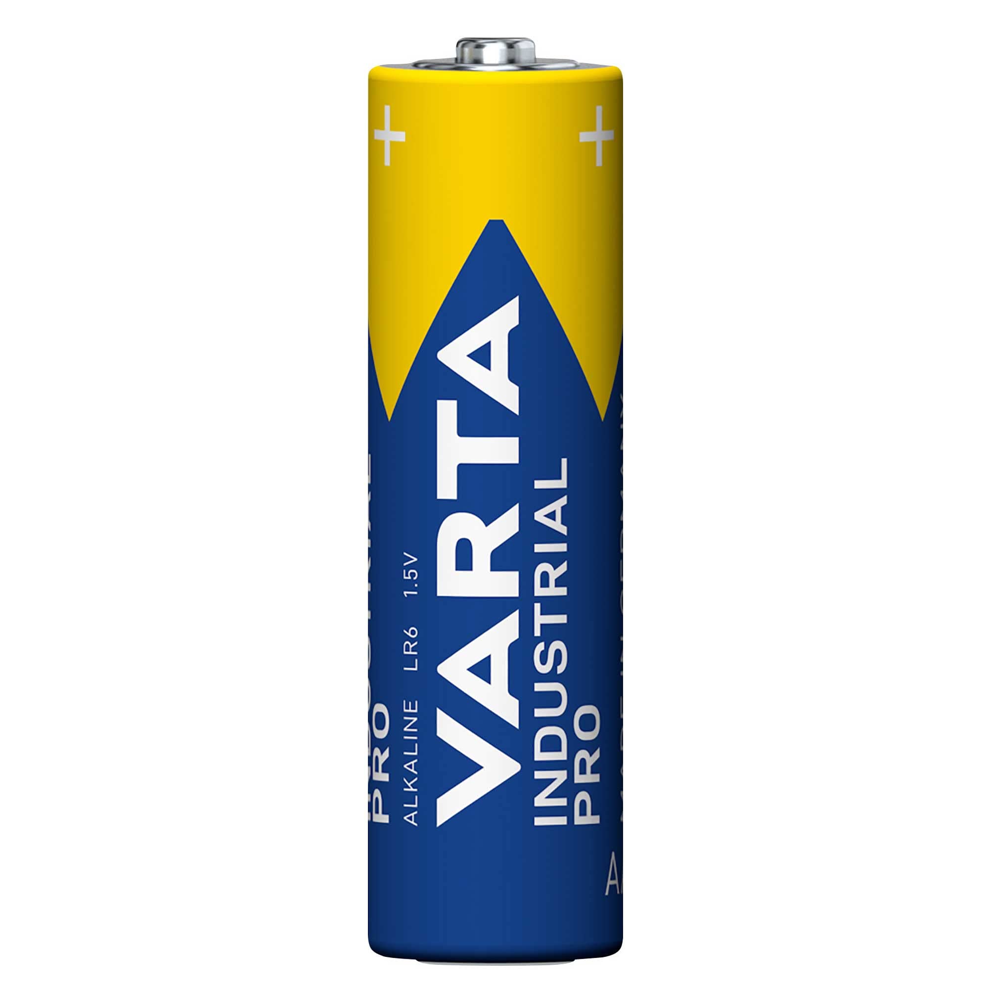 Varta Lot de 100 piles alcalines Varta 04006 Mignon AA LR06 1,5 V Industrial Shrinkwrap