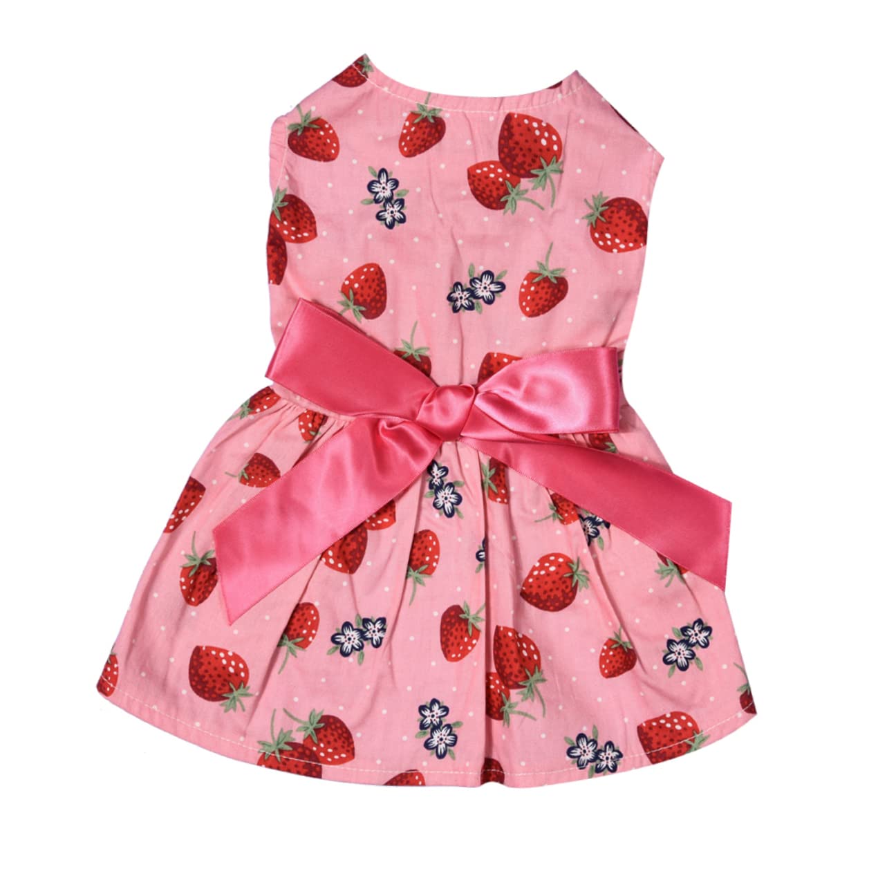 BESPORTBLE 3stücke Pet Dog Dress Mit Schleife Ärmelloses Kleid Für Hunde Charmantes Design Erdbeergröße Für Alltag Feiertage Und Fotoshootings