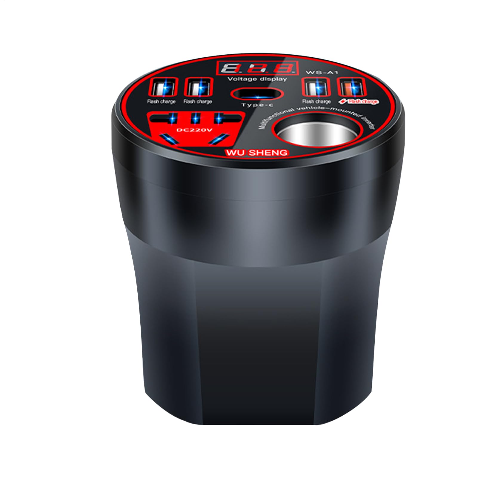 Adaptador de carga rápida para coche compatible con smartphones tabletas y PC 8
