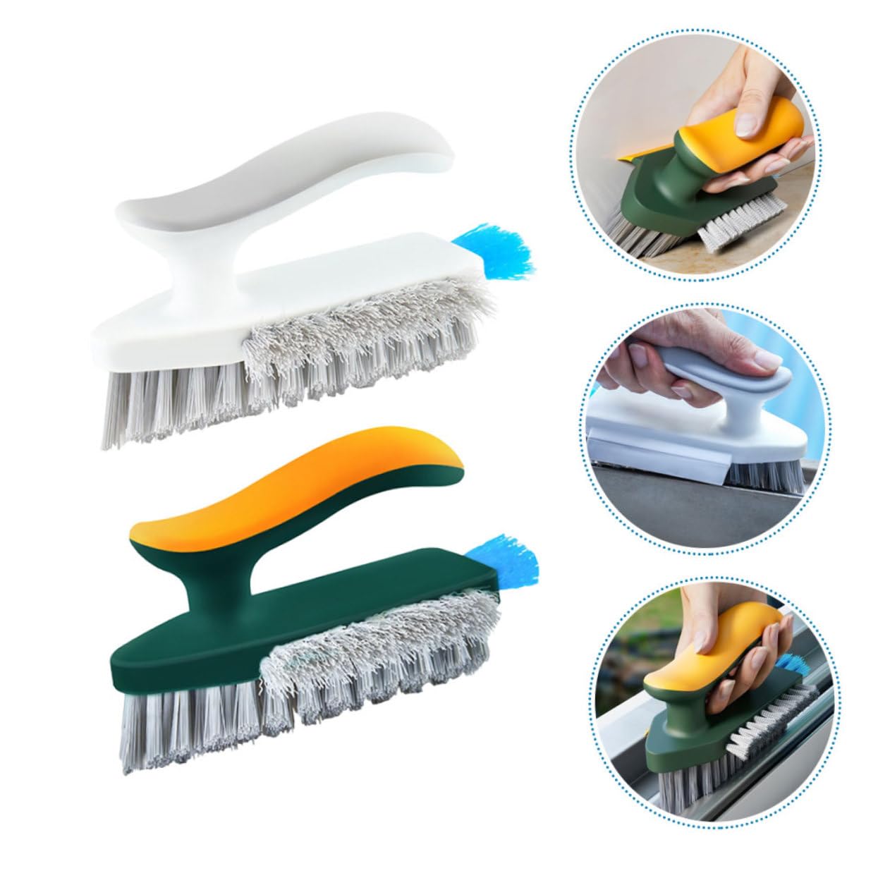 STOBAZA 10piezas Cepillo De Limpieza Azulejos De Cepillo De Ranuras y Esquinas Herramienta De Limpieza para Áreas Difíciles De Baño y Cocina
