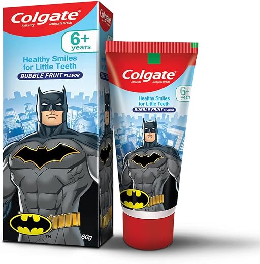 Colgate Kids Toothpaste For 6+ Years, Bubble Fruit Flavour, Gentle Protection, Enamel Protection Tooth Paste With 50% Less...