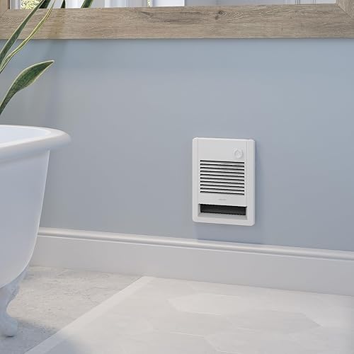 Miniatura 4 de Stelpro Sonoma - Calentador de ventilador de pared  1000 W  240 V (750 W  208 V)  12 38 pulgadas de alto x 9 116 pulgadas de ancho  Diseño compacto