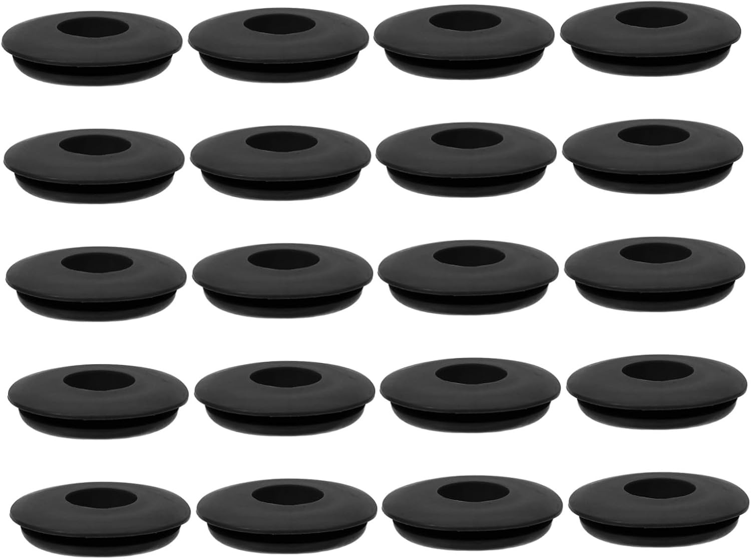 MAGICLULU 20pcs Trailer Air Hose Gaskets Rubber Glad Hand Valve Seals for Semi Truck Brake Hose Repair Compatible with Commercial Trailers