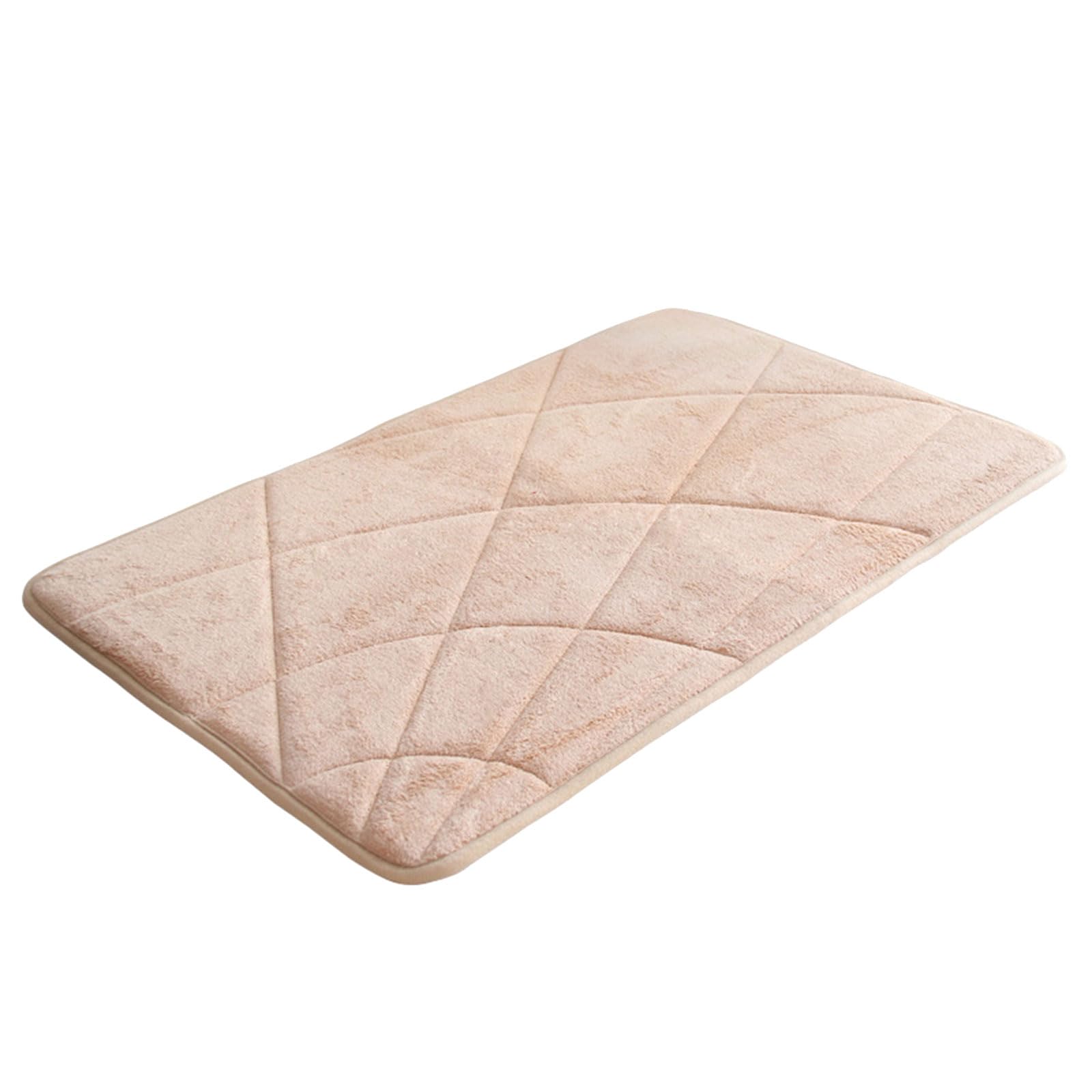 Carotoe Champagne Bathrom Mat Plushie Bath Mat Antislip Memory Foam Bathtube For Bathroom Floormat 400X600mm Shower Bath