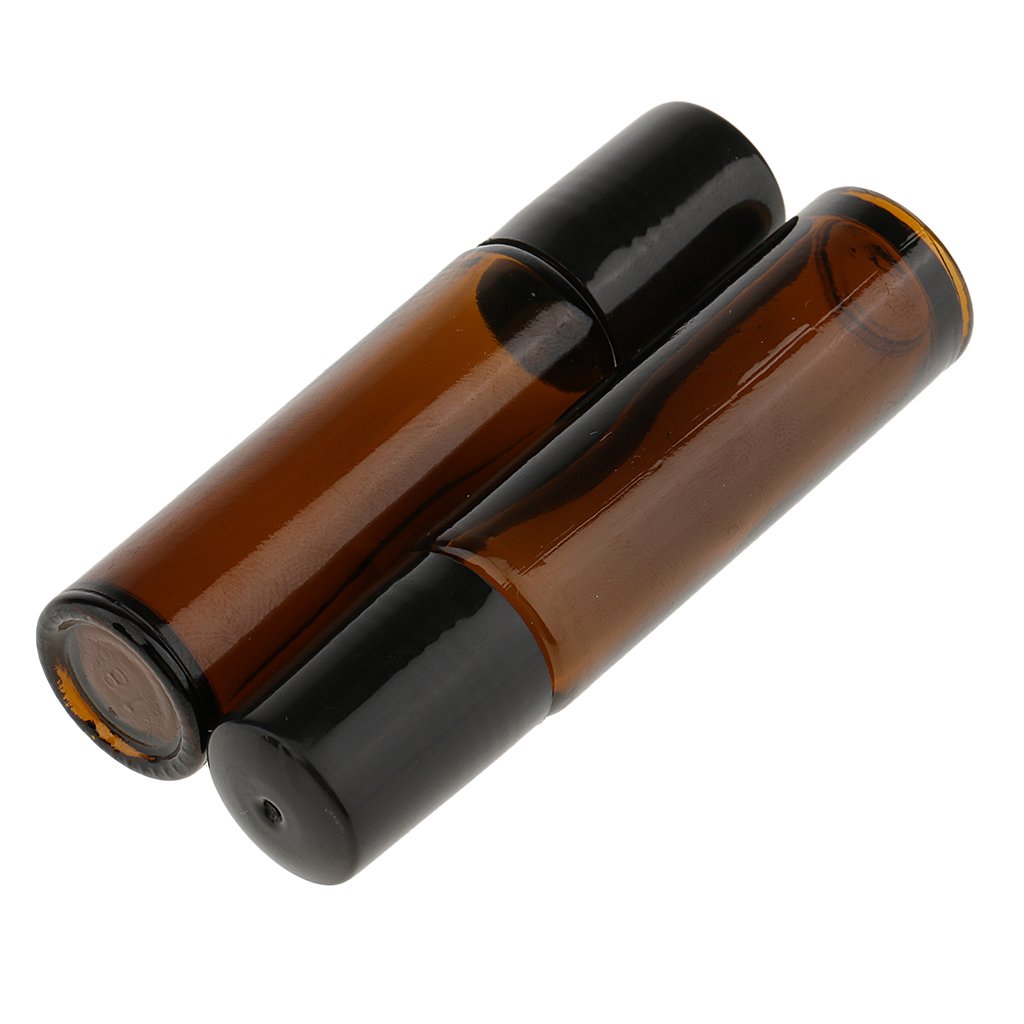 6 Pieces 10ml Empty Glass Roll On Bottles for Essential Perfume Dark Brown-picture-13