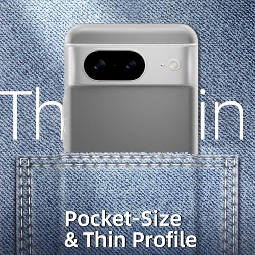 Image of X-level for Google Pixel 8 Case, Extra Slim 0.3 mm Thin Translucent Matte Finish Soft Phone Cover, Anti-Scratch Shockproof Case for Google Pixel 8, Translucent White