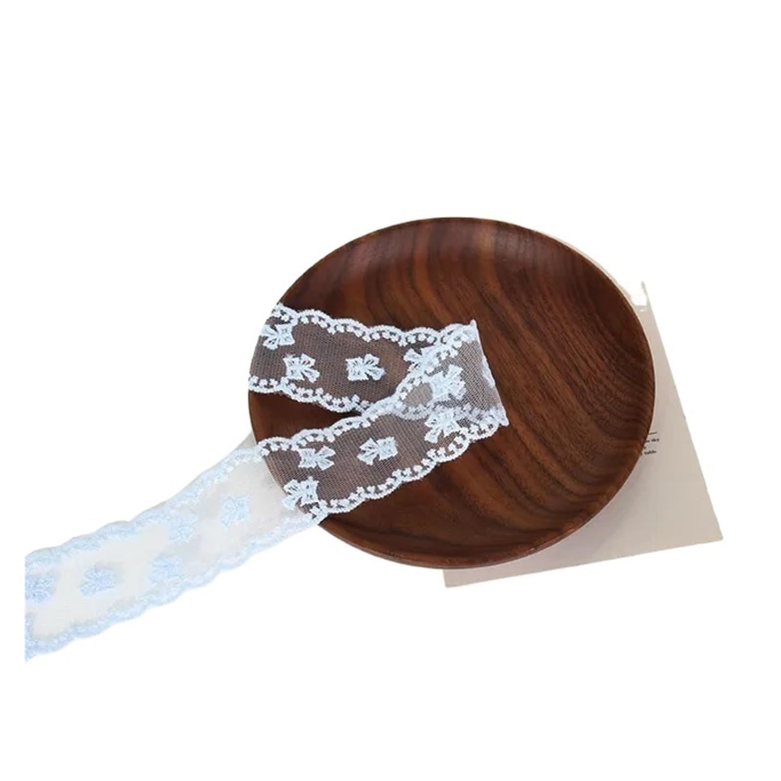Cintas de Encaje Lote de 30 Yardas de Cinta de Encaje de 38 mm, Hermosa Cinta de Encaje de Organza Bordada for decoración de Vestidos, cuellos, tocados, Adornos de Costura(Blue)