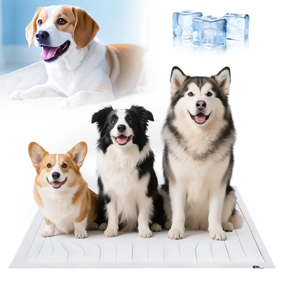 Tappetino refrigerante per cani, portatile, antiscivolo, lavabile, ideale per interni ed esterni, perfetto per l'estate