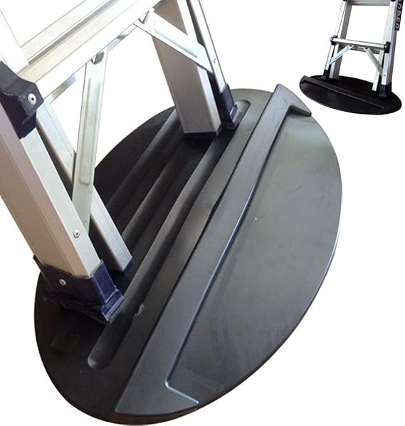 Extension AntiSkid Ladder Stop Mat, 27"x15.7" NonSlip Rubber