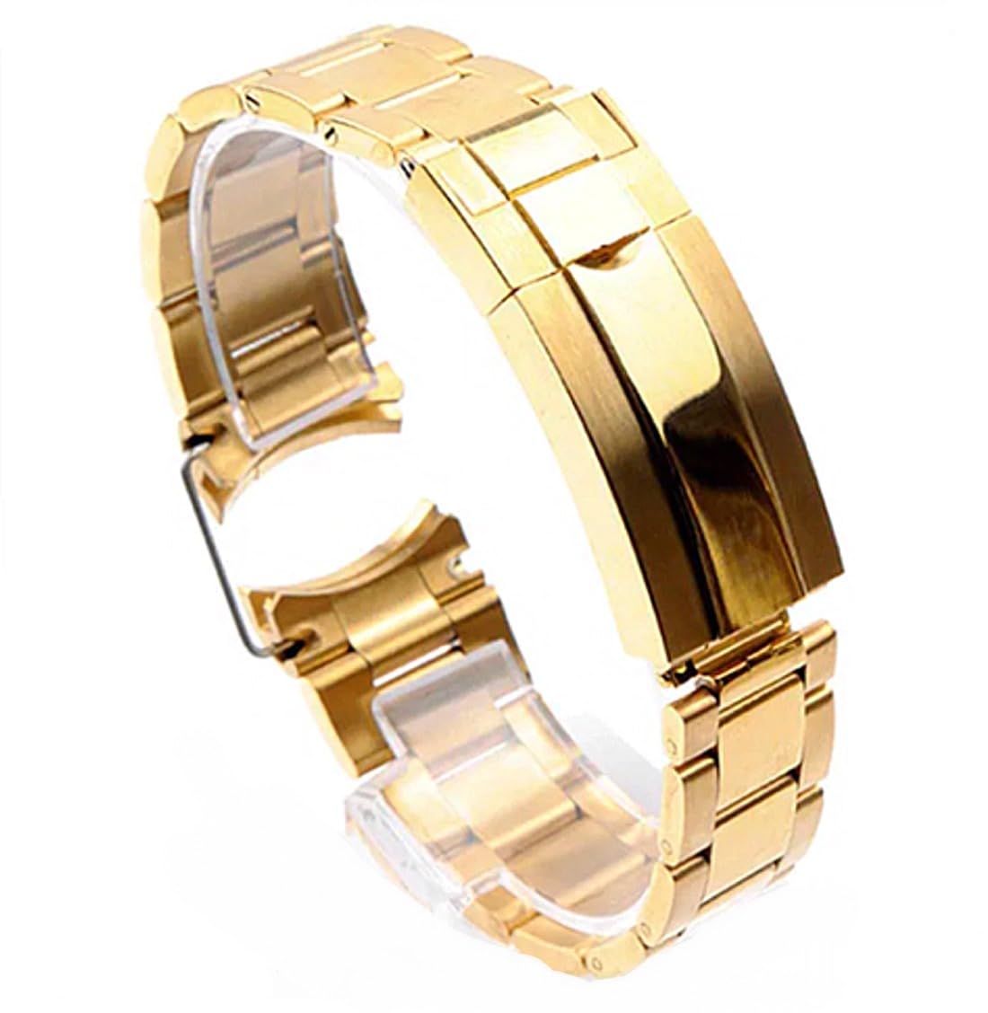 TIME WARRIORRolex 20MM Solid Gold Stainless Steel for Submariner, GMT-MASTER Watch Band Bracelet Strap With Logo