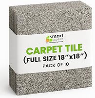 Vista 23 de Smart Squares Easy Street Premium - Azulejos de alfombra hechos en los Estados Unidos, 18 x 18 pulgadas, acolchado suave, aspecto sin costuras