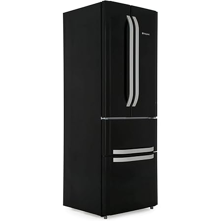 Hotpoint FFU4DK 402 Litre Freestanding Fridge Freezer 60/40 Split Retro 4 Door 70cm Wide - Black