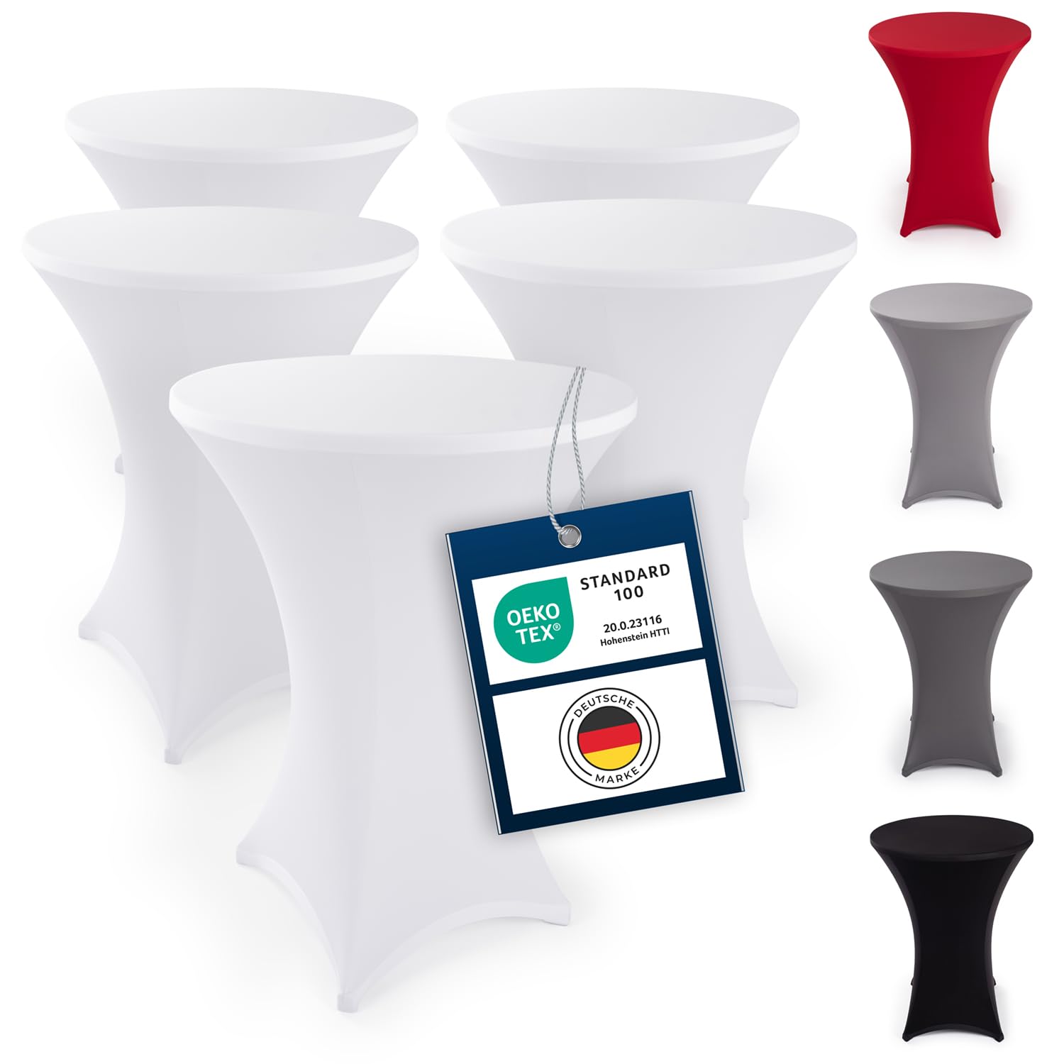Blumtal Stretchbezug Stehtisch Hussen - Elegante Stehtischhusse für Bistrotisch