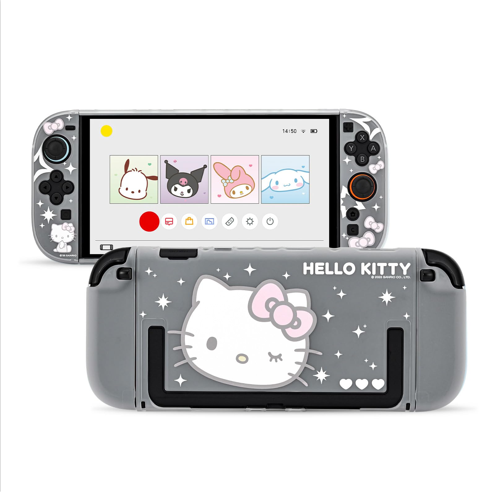 Kuitmor Plush Protective Case for Switch 2, Kawaii Protective Shell Hard PC Slim Cover Case Compatible with Switch 2025 Game Console and Joystick Controller - HLK — view 17
