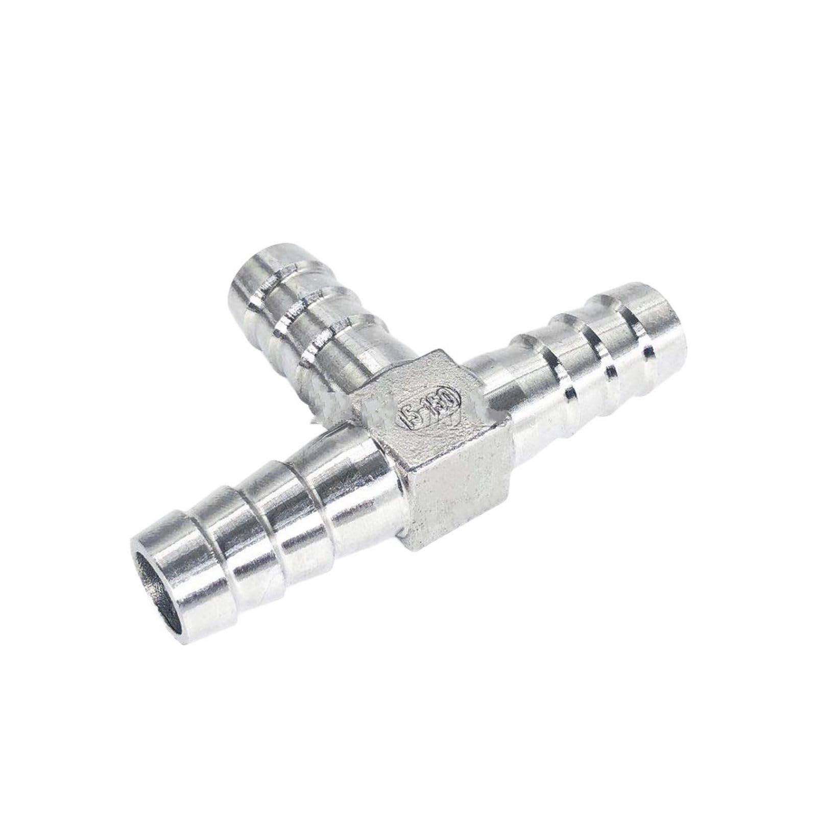 złącze do węża, 6 mm 8 10 12 14 15 16 19 20 Trójnik do węża YT typu 3 rur ze stali nierdzewnej 304(32mm,T Type)
