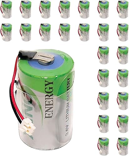 Paquete de 25 baterías de litio XLP050F de 12 AA de 3.6 V con conector  Batería de conector Xeno de 1200 mAh de larga duración  Batería de cloruro